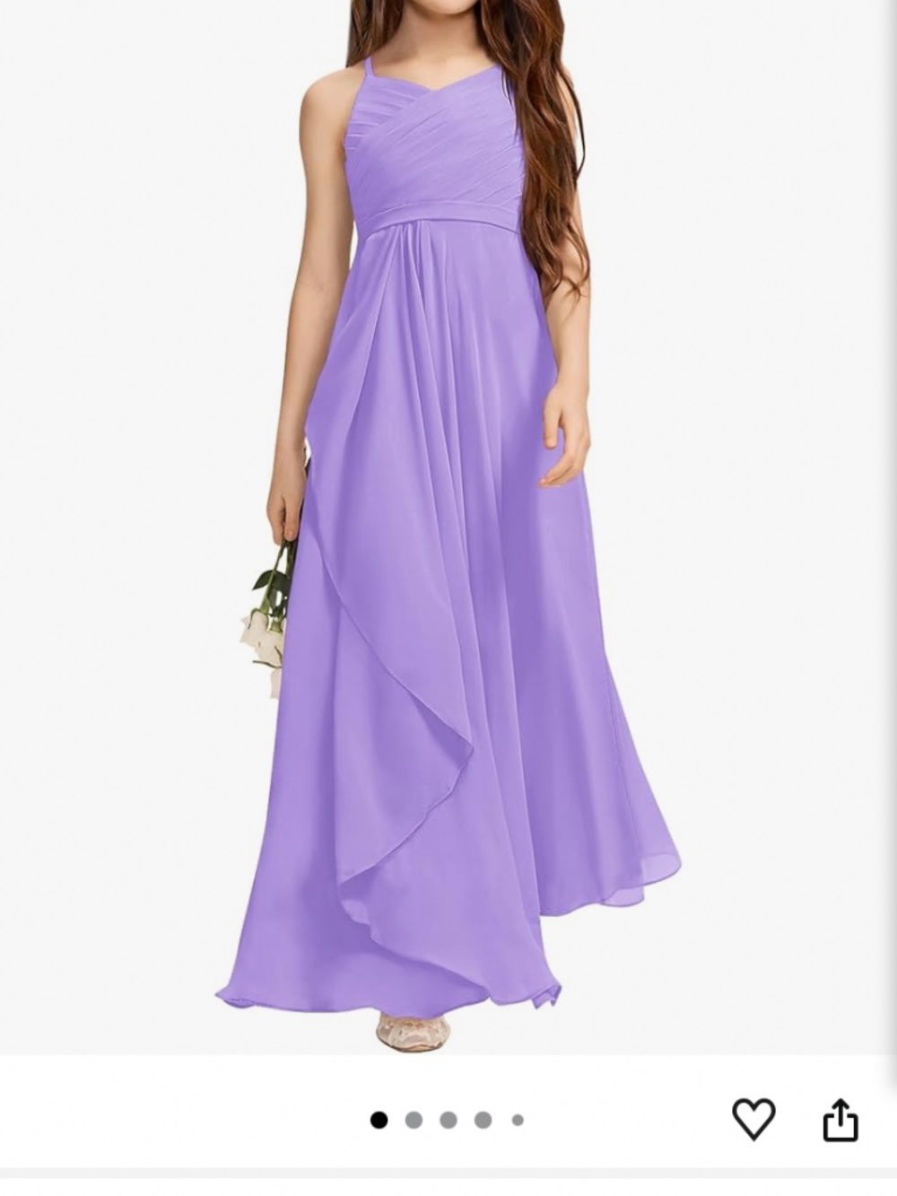 Girls lavender/purple formal dress, size 13-14